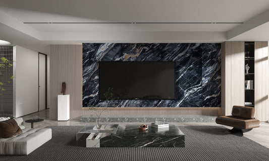 3D PVC Marble Sheets Book Match Design