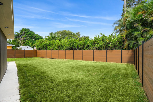 Composite Fencing: Modern Privacy, Low-Maintenance Style (With Black, Walnut & Gray Options + Single & Double Gates)