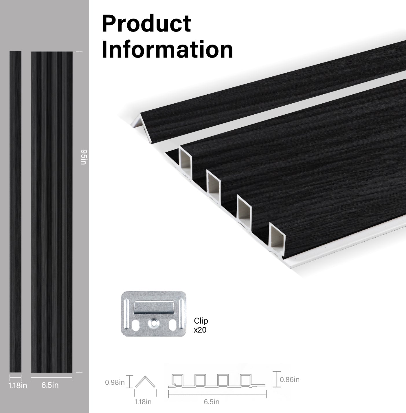 Ashen Oak WPC Fluted 3D Wall Panels Specifications. Wall Panels Hub