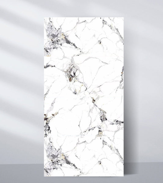 3D Glacier Vein Luxury Marble UV Protected PVC Wall Panel - 4x8 ft, Fireproof & Waterproof, (32 sq. ft)