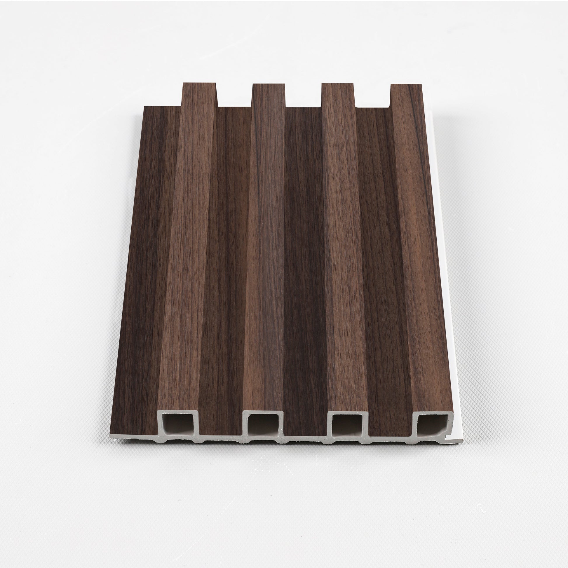 Dark Walnut WPC Fluted 3D Wall Panels. Wall Panels Hub