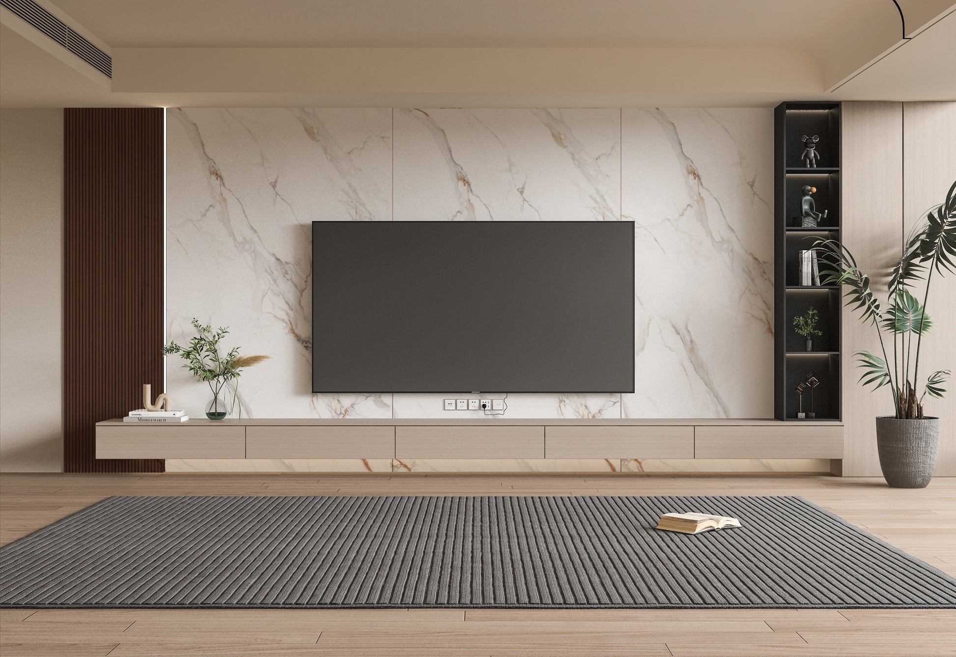 PVC 3D Marble Sheet Whitewave Azure. Wall Panels Hub. Tv Wall Design