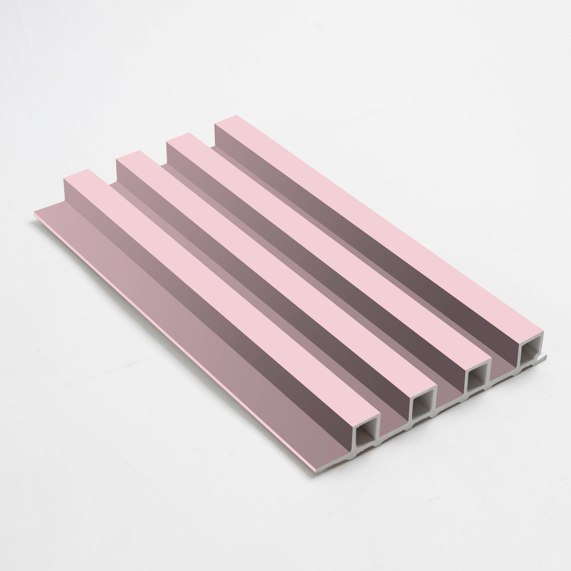 10-Pack Pink WPC Fluted 3D Wall Panels