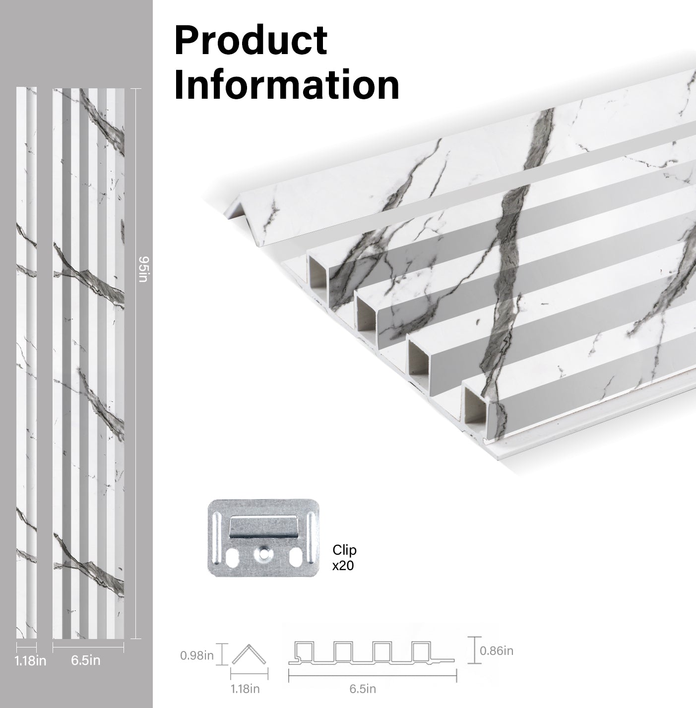 Gray Vain WPC Fluted 3D Wall Panels Specifications. Wall Panels Hub