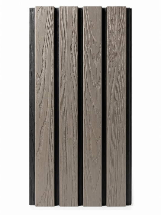 Ancient black composite cladding panels for exterior walls
