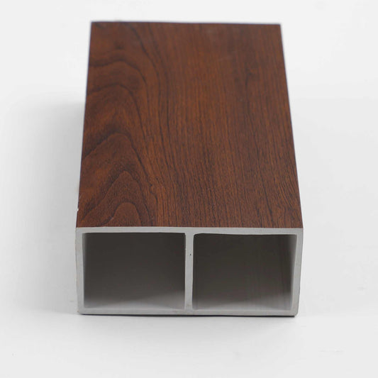 Brown WPC timber profile for interior wall cladding