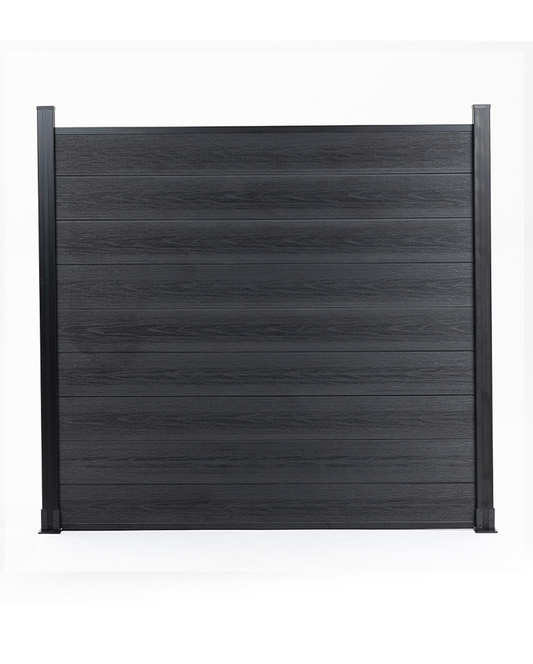 Composite fence co-extrusion black panel for outdoor privacy fencing