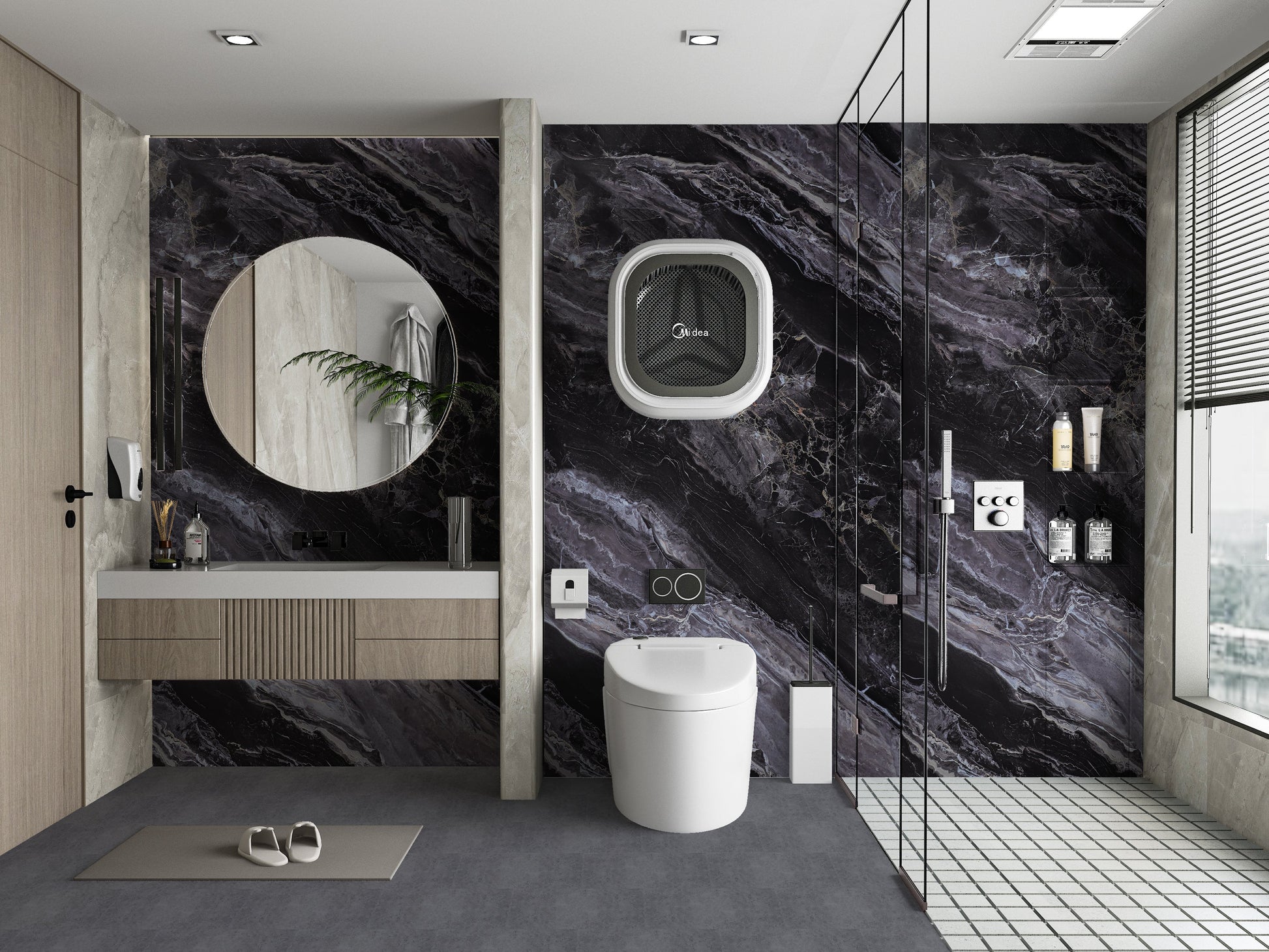 Noir Vein Marble UV Protected PVC Wall Panel