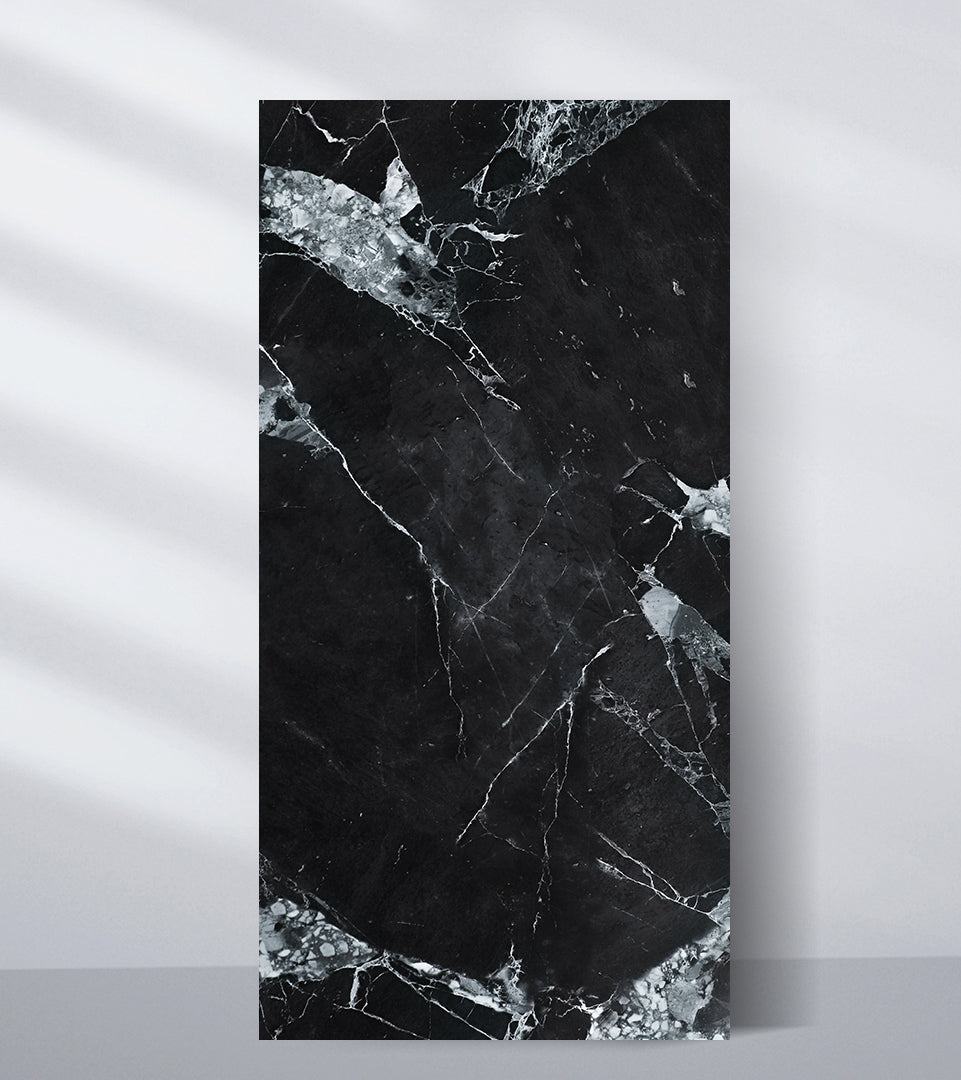 Black and White Marble PVC Wall Panel | Waterproof 4x8 Marble Wall ...
