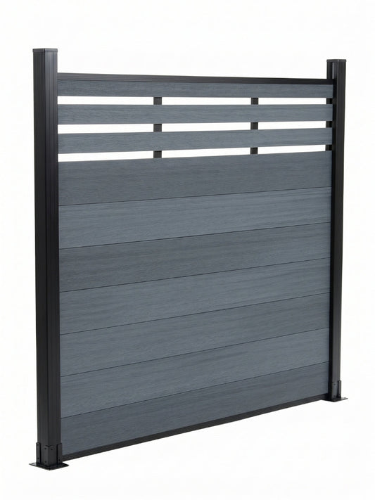 Top Lattice Privacy Composite Fence Wholesale Price - Light Gray