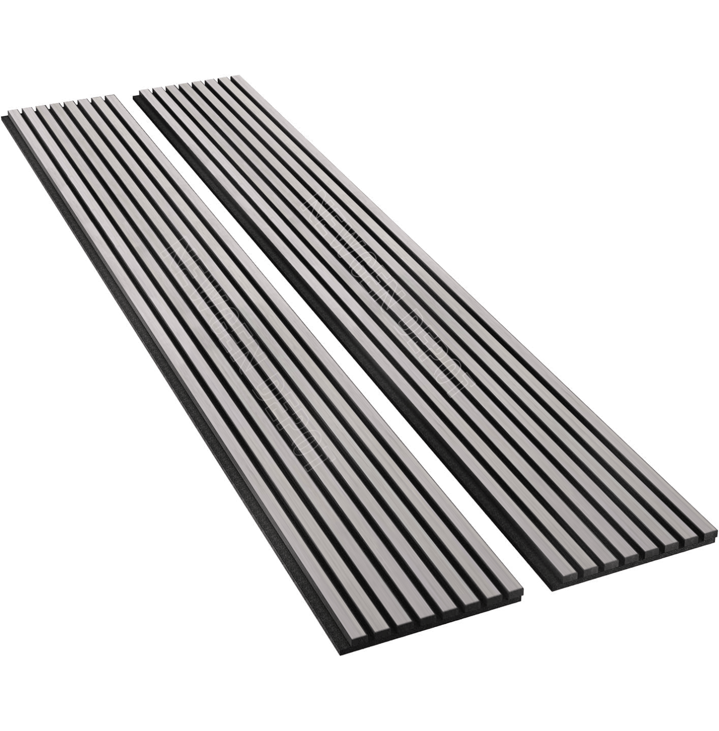 Luxury Gray Oak Acoustic Slat Wall Panels. Wall Panels Hub