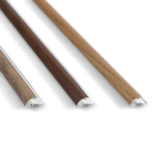 6.3mm Aluminum Outside Corner Trim for Wood Veneer Wall Panels – Matching Color
