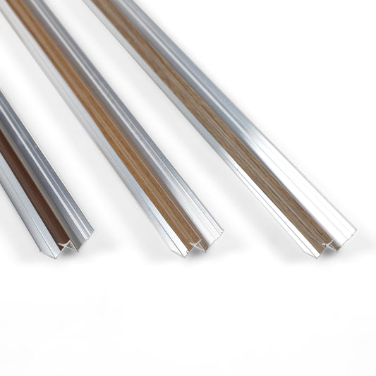 6.3mm Aluminum Inside Corner Trim for Wood Veneer Wall Panels – Matching Color