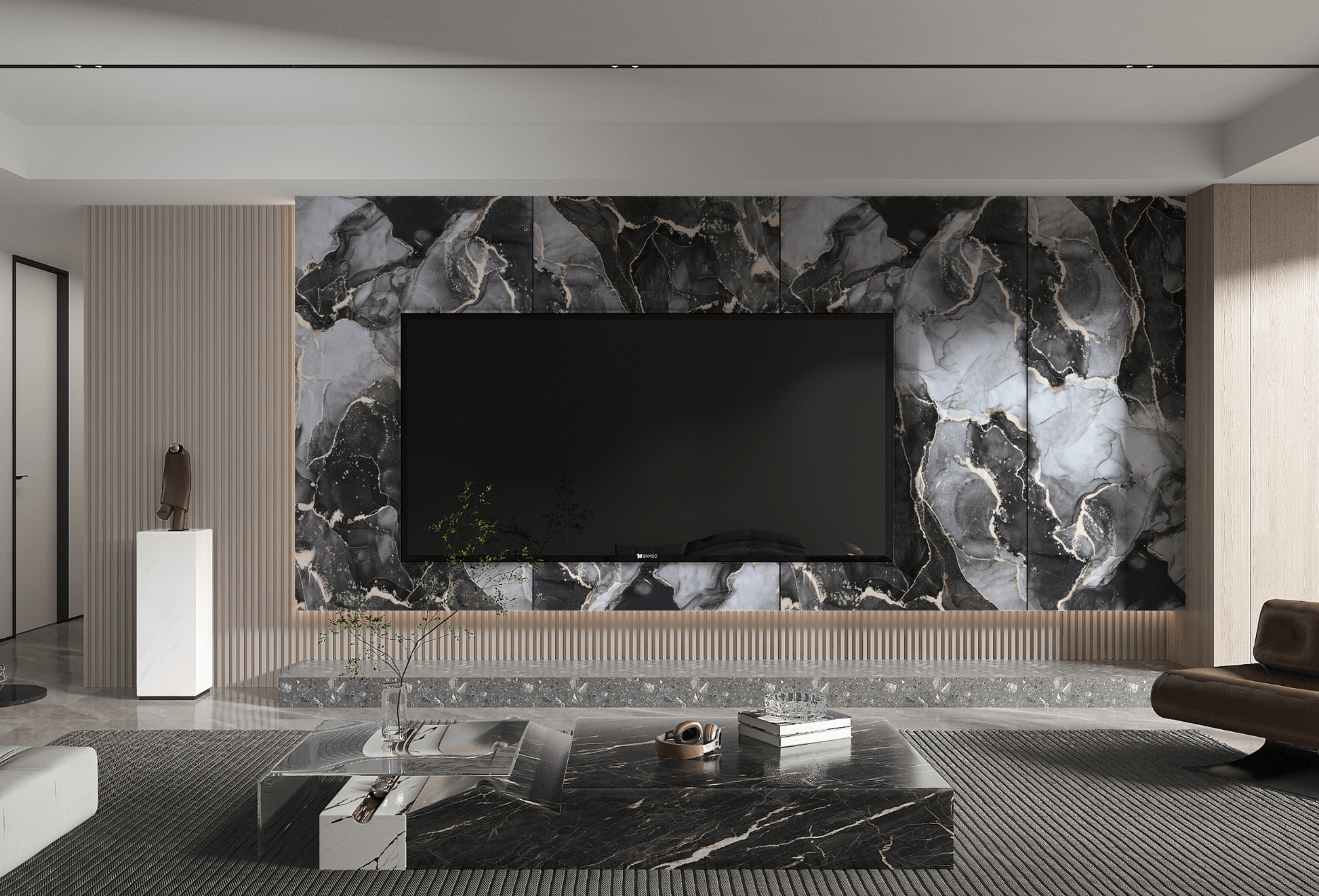 PVC 3D MARBLE SHEET GOLDEN ONYX. Wall Panels Hub. TV Wall Design