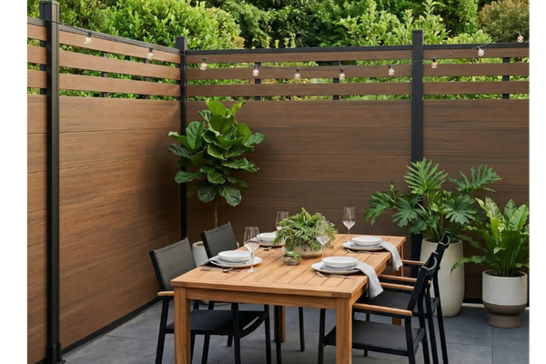 Black Aluminum Fence Durable Outdoor Fencing
