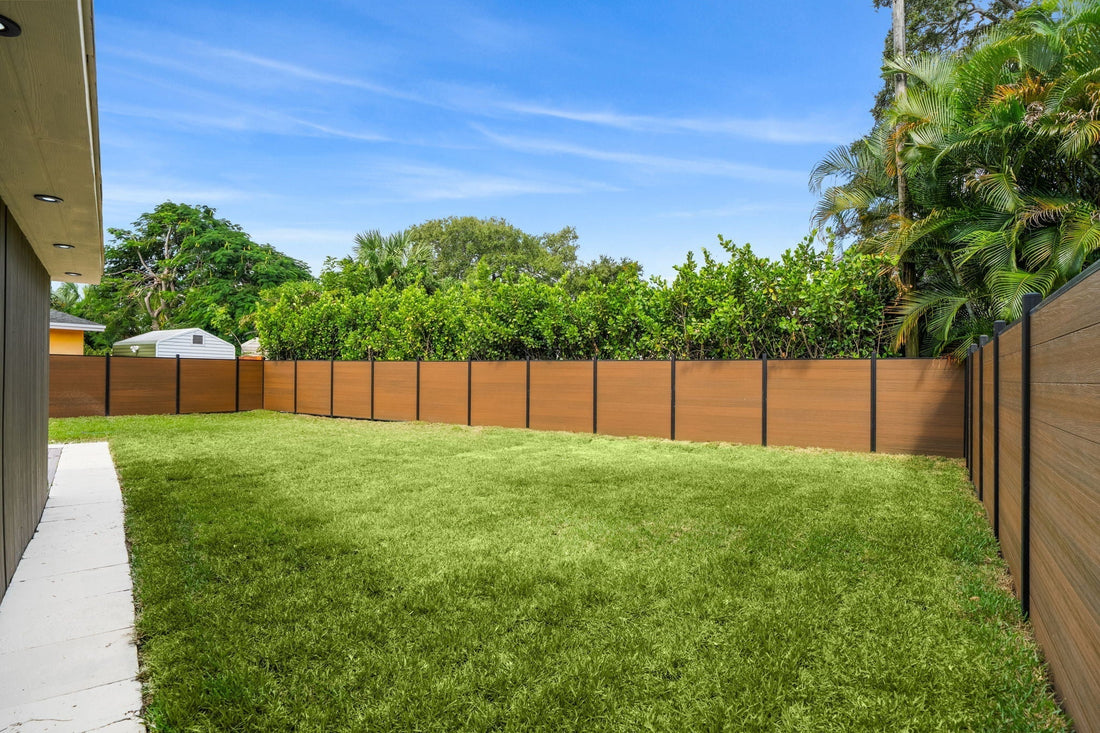 Composite Fencing: Modern Privacy, Low-Maintenance Style (With Black, Walnut & Gray Options + Single & Double Gates)