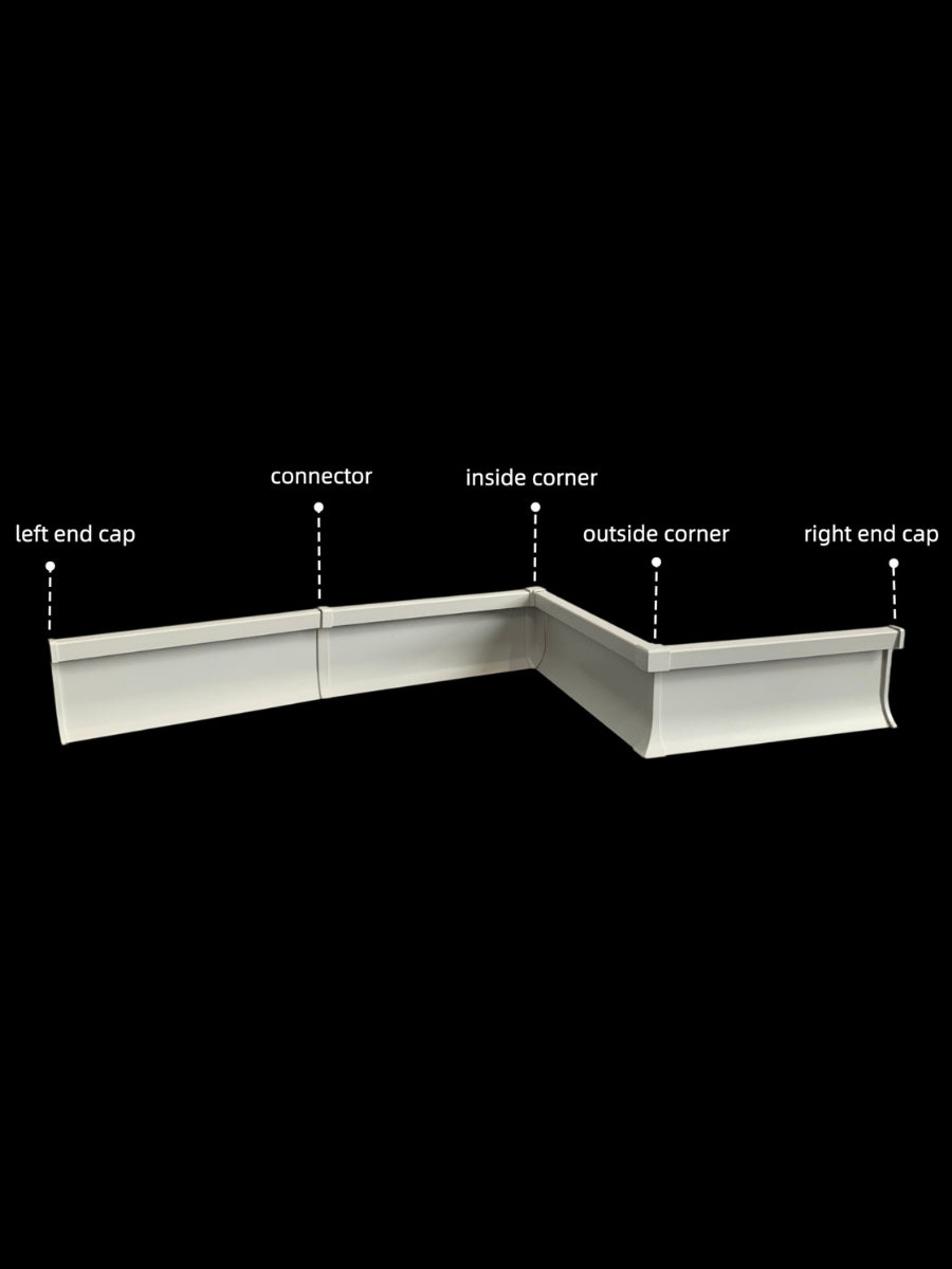 Aluminum LED Baseboard Cover for Interior Wall Lighting