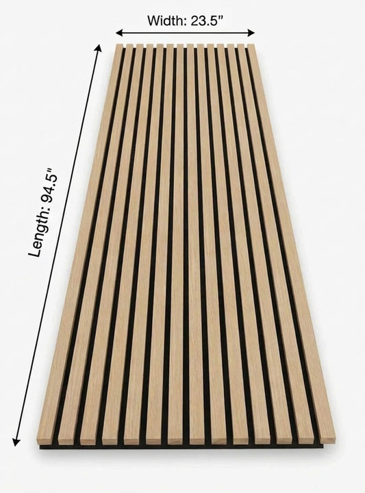 American walnut acoustic slat wall panel 3 sided veneer soundproof decorative wall panel