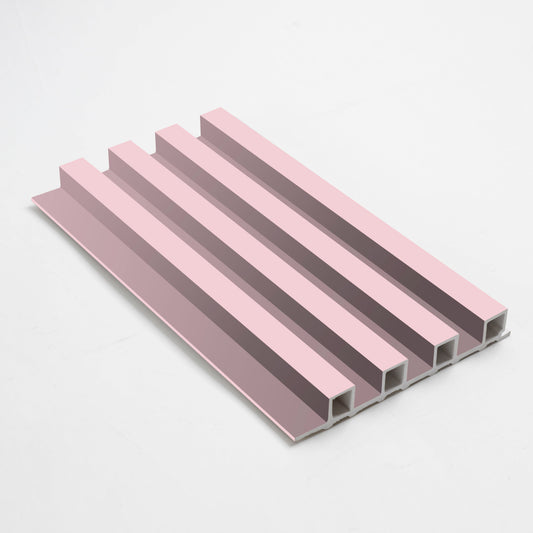 10-Pack Pink WPC Fluted 3D Wall Panels
