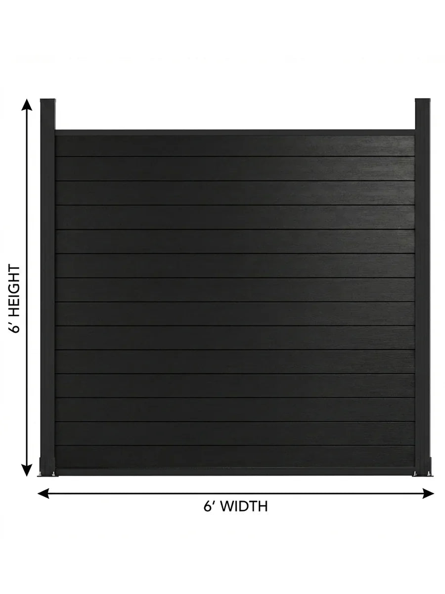 6x6 aluminum privacy fence panel kit with post contemporary outdoor boundary fence