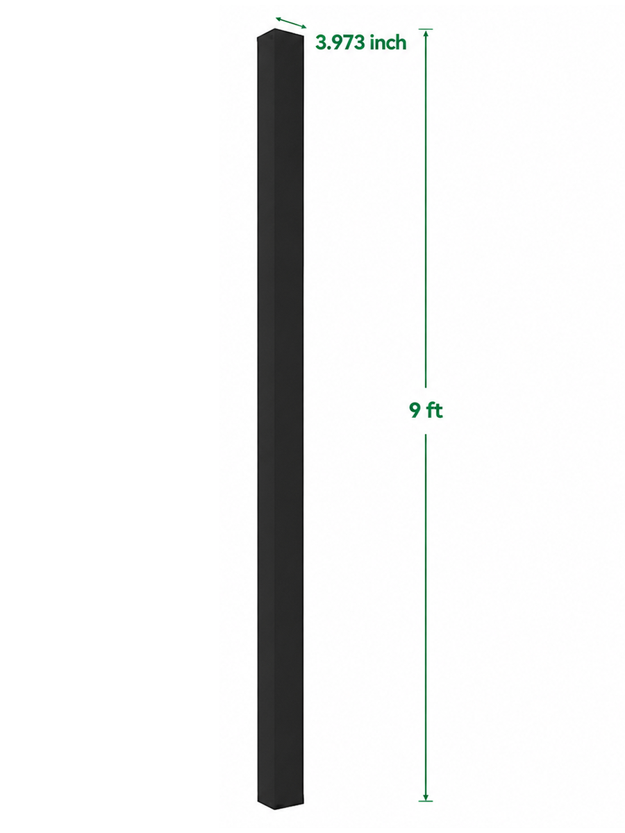 9 ft In-Ground Gate Post  Heavy-Duty Composite & Aluminum Gates