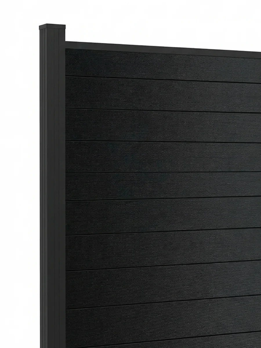 modern aluminum full privacy fence panel 6x6 solid outdoor fence system