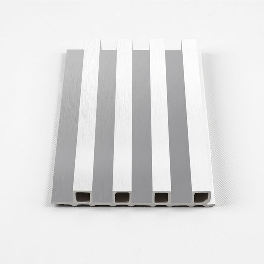White Brushed WPC Fluted 3D Wall Panels. Wall Panels Hub