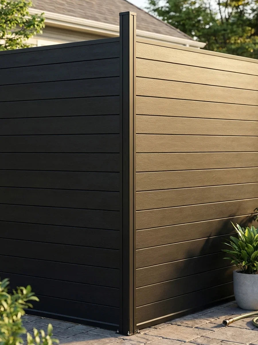 aluminum fence panel with no gaps for maximum privacy backyard fencing