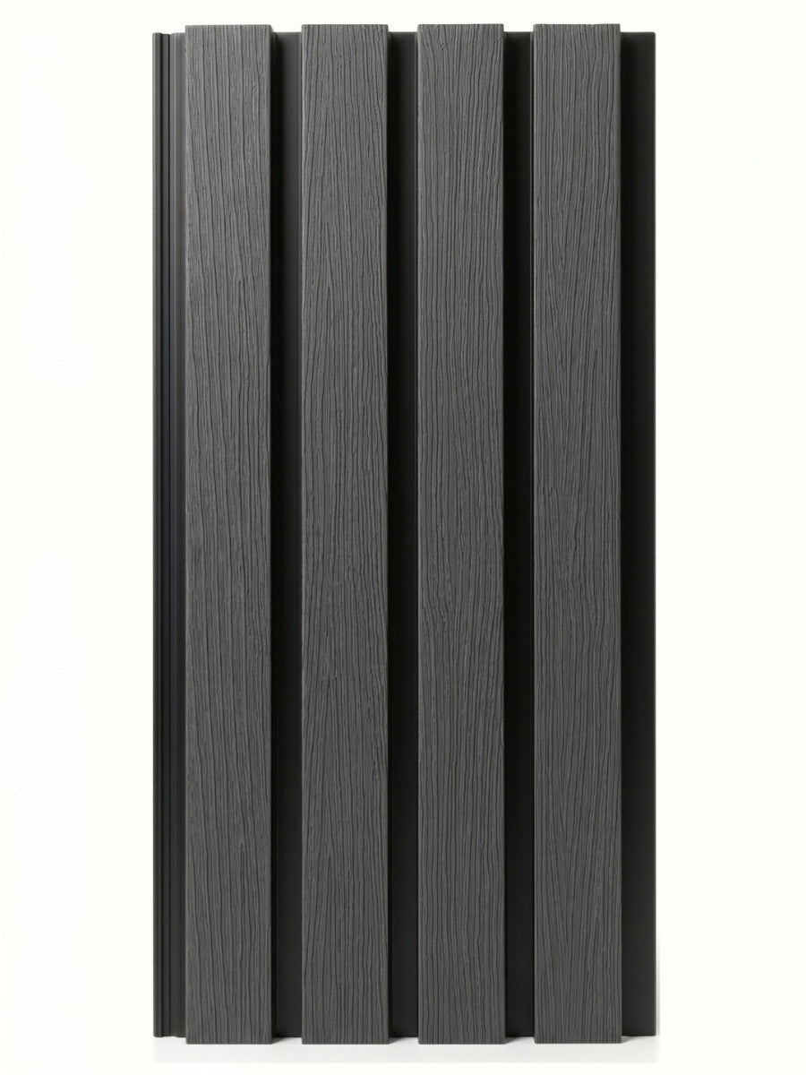 Black and Gray Composite Exterior Cladding
