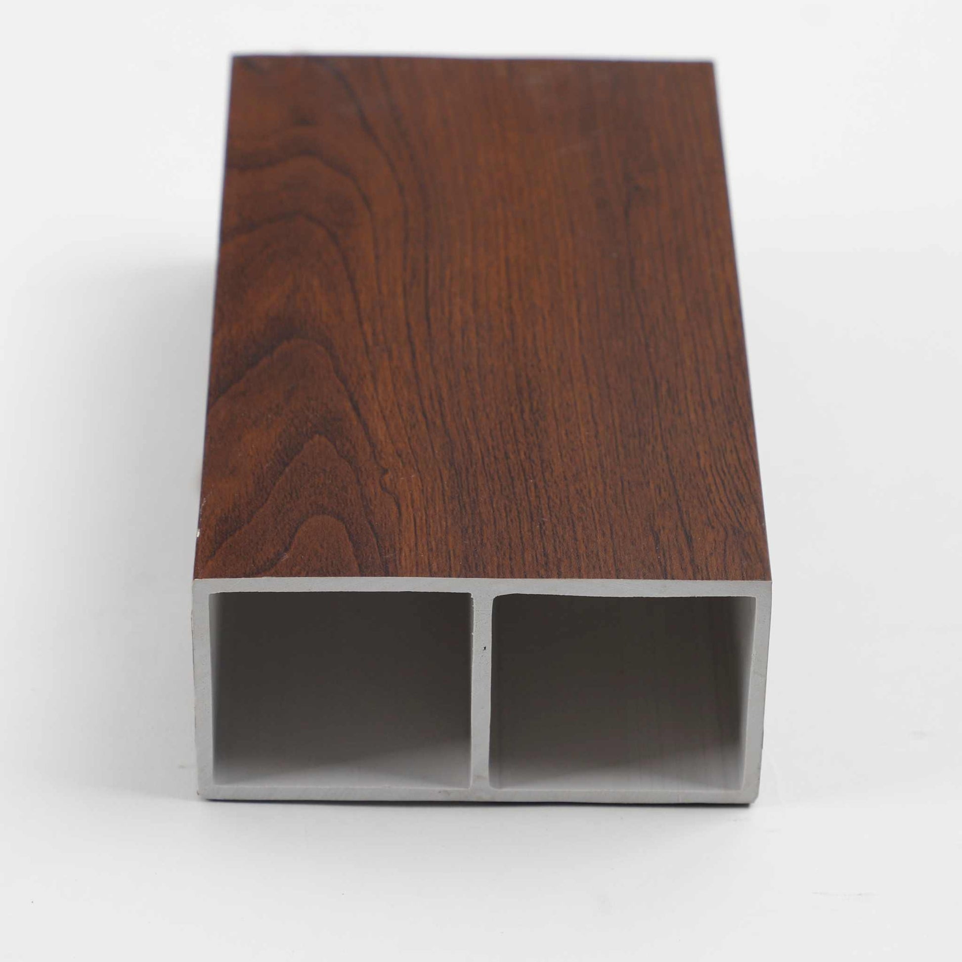 Brown WPC timber profile for interior wall cladding