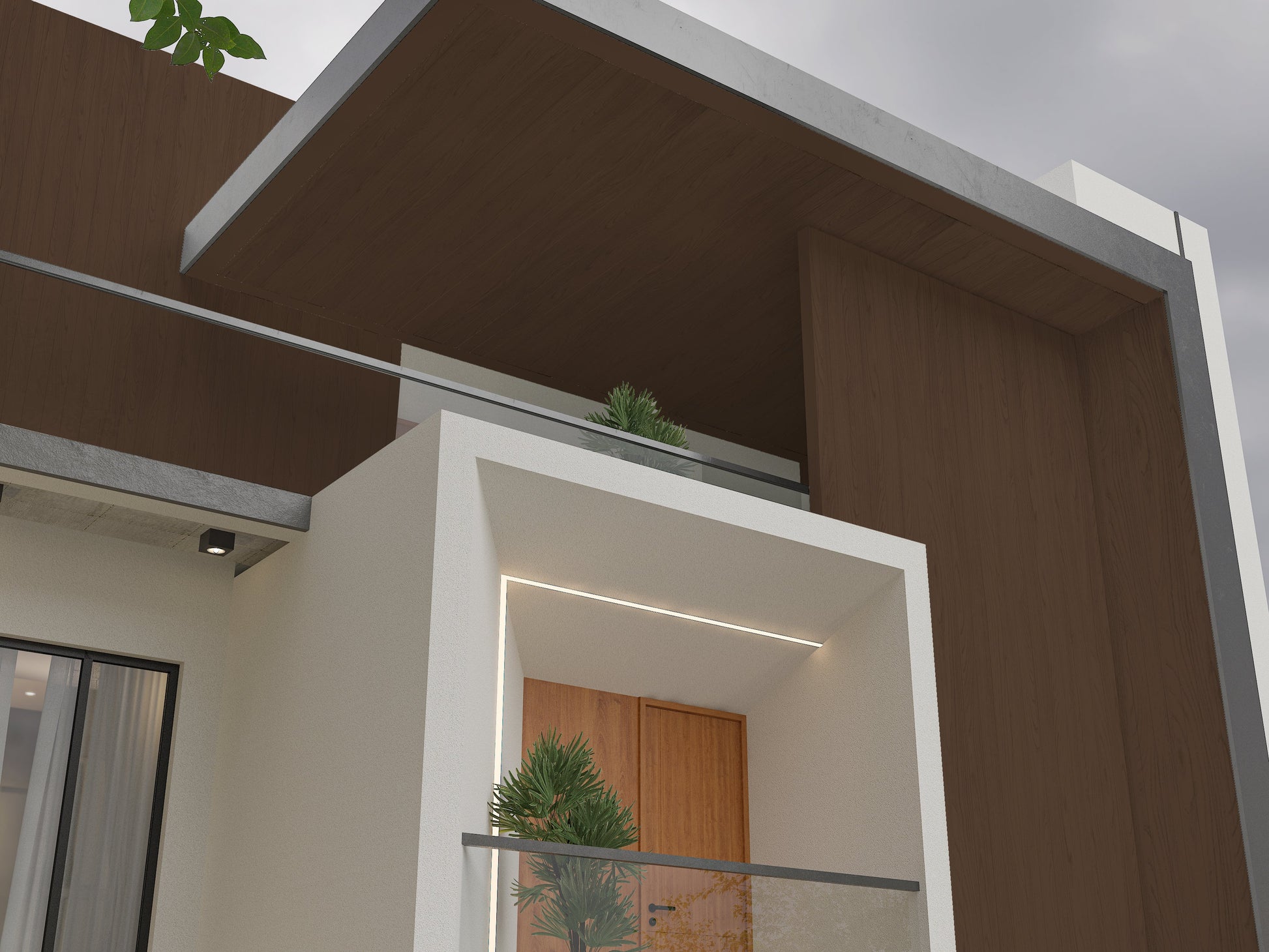 Brown Composite Exterior Cladding Boards 