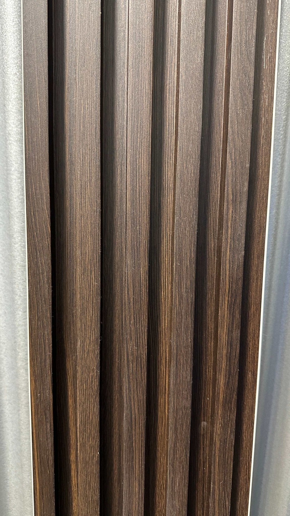 Dark brown fluted panel with hollow core