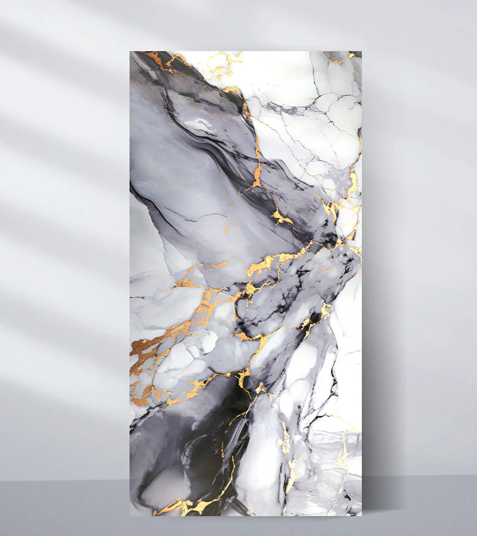 Blue Mist PVC marble wall panel luxury finish