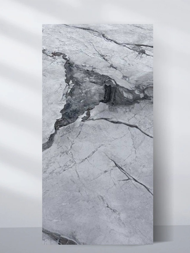 Light gray marble texture wall panel with natural stone veining and modern finish