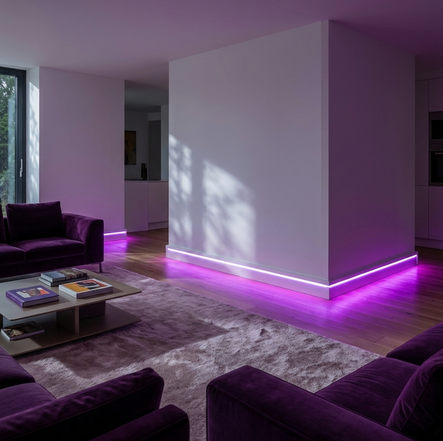 Best LED Baseboards molding with led and transformer and remote 