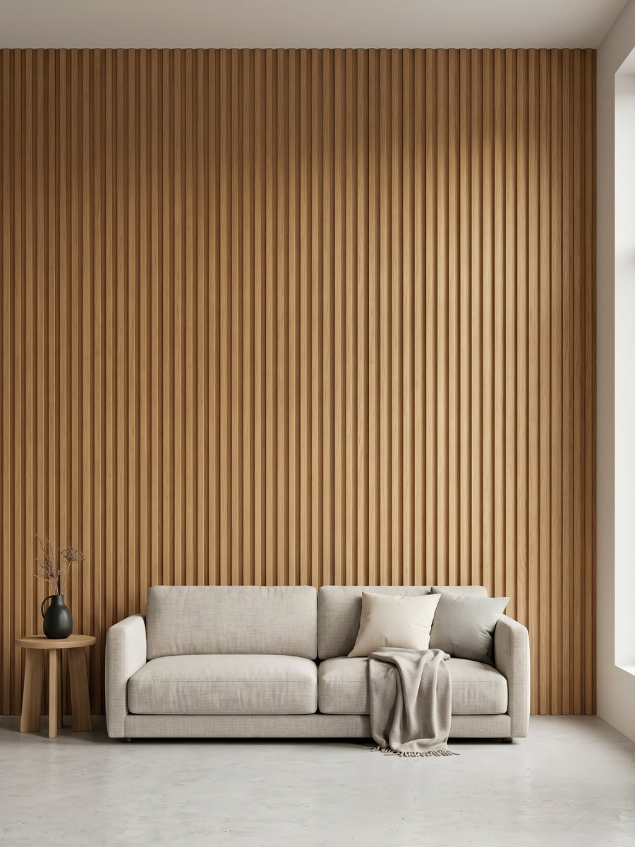 Wood plastic composite panel surface in maple slate finish
