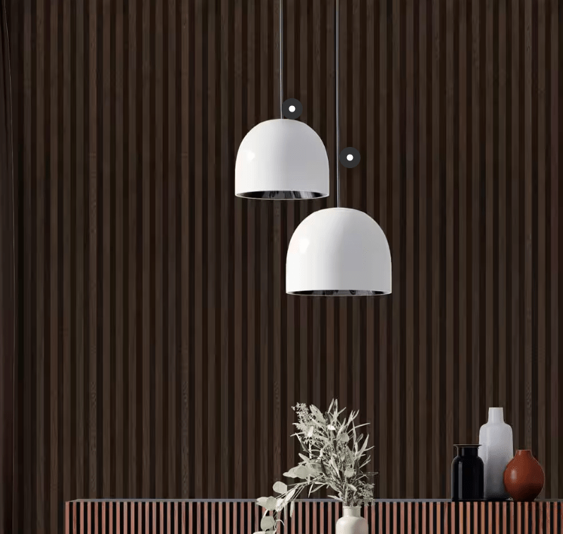 Stylish white fluted wall panels for modern decor