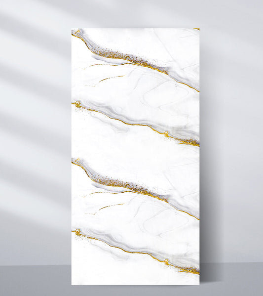 PVC Marble Sheet Wall Panels Hub White Gold Royal Marble