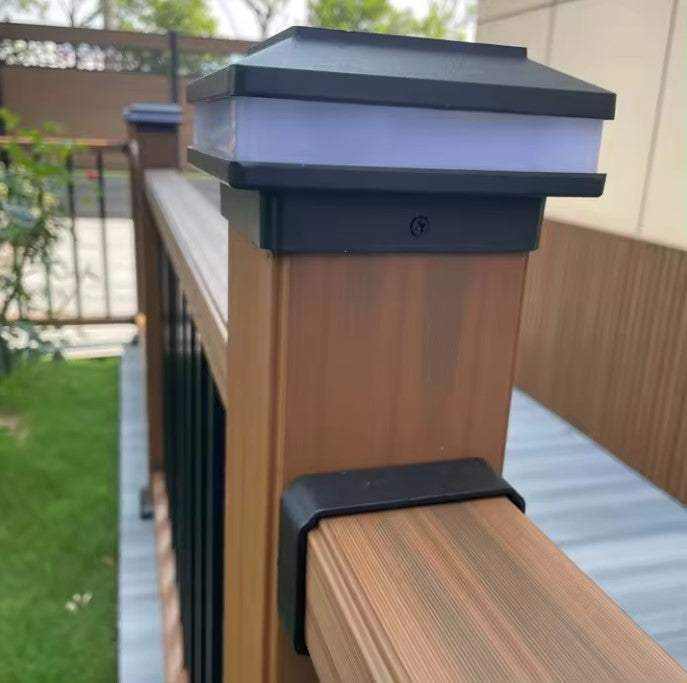 Wrail prime Composite deck railing post with LED Cap for New Jersey