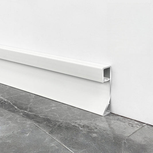 White Aluminum LED Baseboard Molding Kit - 26.25 Ft (4 Pieces)
